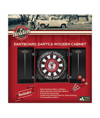 Holden Heritage Championship Dartboard Cabinet Set