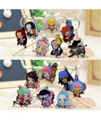 One Piece Acrylic Keychain Pendant Car Key Chain Key Accessories Cute Japanese Cartoon Collections 15