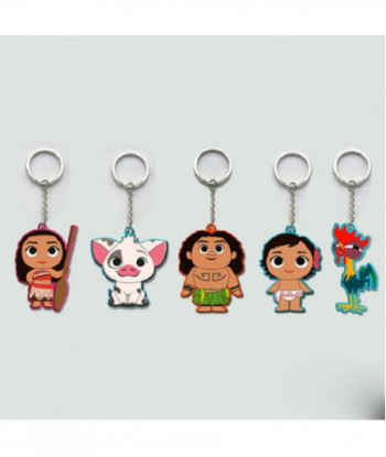 Movie Series Princess Moana Principessa Baby Maui Cute Cartoon Keychain Keyring Toy Figures For Kids