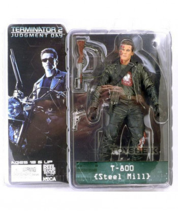 Neca The Terminator 2 Action Figure T800 T800 Steel Mill Pvc Figure Toy 7 Inch 18cm Model Toy Zjz005