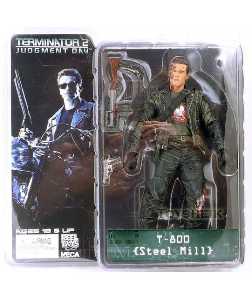 Neca The Terminator 2 Action Figure T800 T800 Steel Mill Pvc Figure Toy 7 Inch 18cm Model Toy Zjz005