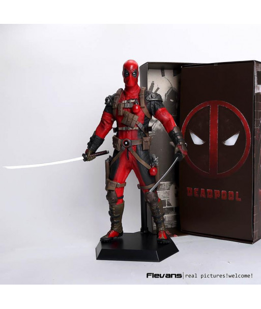 Crazy Toys Deadpool Pvc Action Figure Collectible Model Toy 12 Inch 30cm Red Sliver Hrfg516