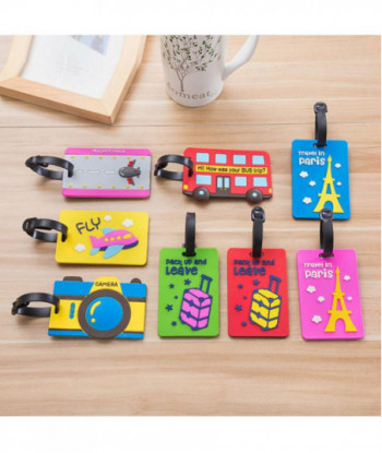 Plastic Toys Luggage Tag Cartoon Travel Luggage Suitcase Baggage Travel Bag Boarding Tag Lovely Address