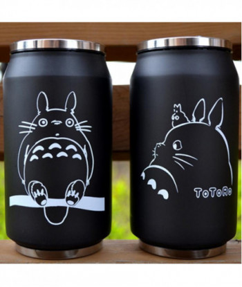 Cartoon Vacuum Thermos Mug My Neighbor Totoro Can Of Cola Stainless Steel Anime Figures Cup With Japanese