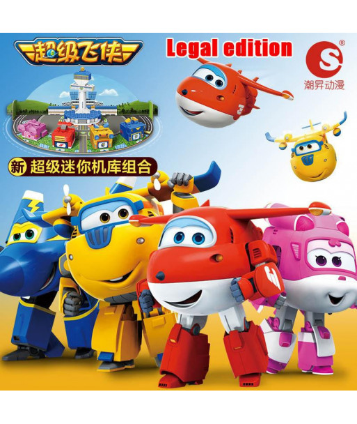 Super Wings Mini Airplane Abs Robot Toys Action Figures Super Wing Transformation Jet Cartoon Children