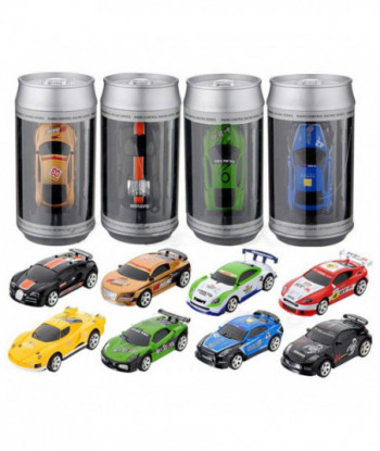 Coke Can Mini Rc Car Radio Remote Control Micro Racing Car 4 Frequencies