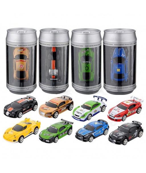 Coke Can Mini Rc Car Radio Remote Control Micro Racing Car 4 Frequencies