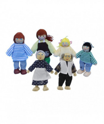 4pcs Woolen Doll Dollhouse Miniature For Kids Child Play Toy Woolen Toys Baby Toys Educational Toy For