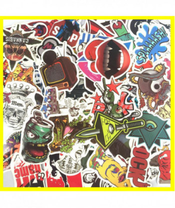 50 Random Mixed Sticker For Snowboard Skateboard Laptop Luggage Car Fridge Phone Diy Toy Styling Vinyl