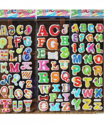 Cartoon Stickers Letters For Baby Boys And Girls Decorative Foam Stickers Develop Intelligence Vinyl