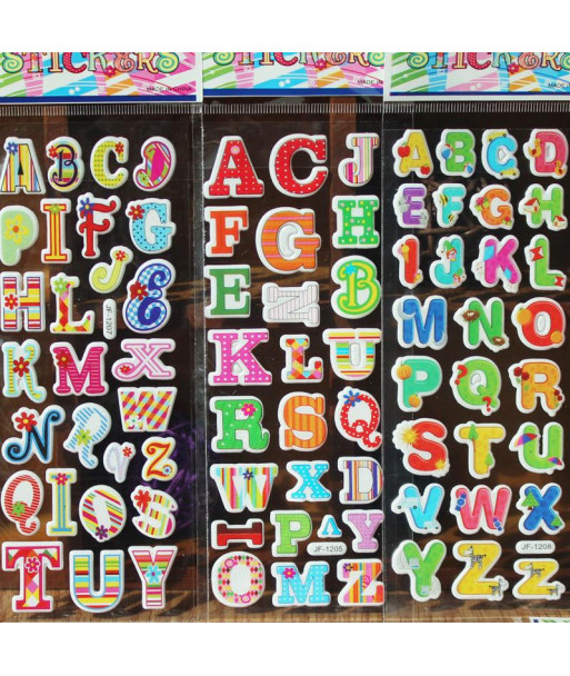 Cartoon Stickers Letters For Baby Boys And Girls Decorative Foam Stickers Develop Intelligence Vinyl