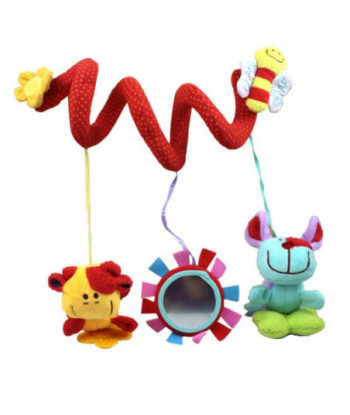 Animal Plush Toy Super Soft Baby Rattles Toy Multifunctional Bed Crib Hangings