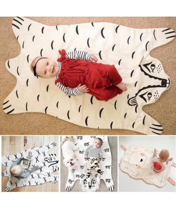 Fashion Baby Blanket Game Mat Bear Blanket Baby Tiger Blanket Animal Carpet Warm Bear Play Mats Autumn