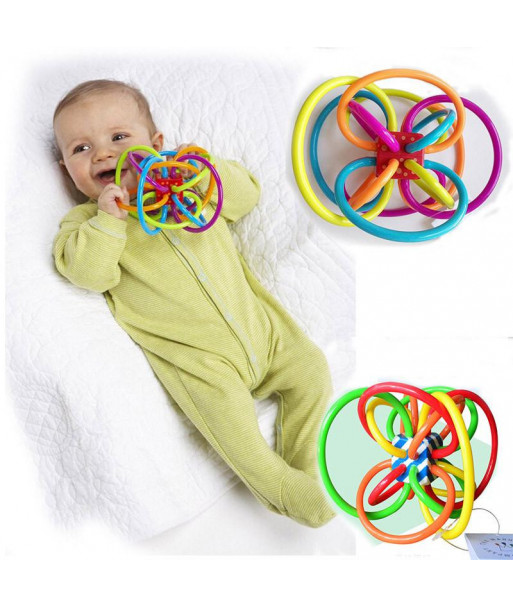 Baby Toy Fun Loud Baby Rattles Mobiles Ball Toy Develop Intelligence Baby Grasping Toy Plastic Hand Bell