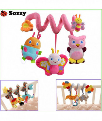 S Sozzy Musical Stars Multifunctional Car Bed Hanging Bed Bell Baby Toys Educational Toys Rattles For