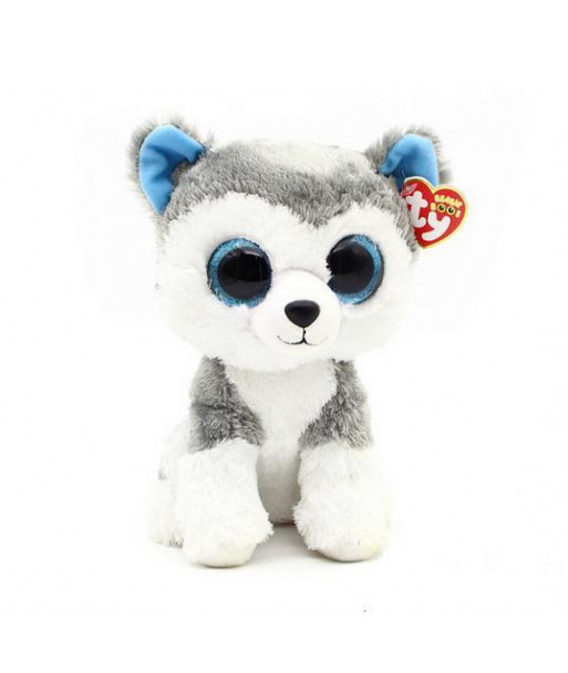 18cm 2015 Ty Beanie Boos Big Eyes Husky Dog Plush Toy Doll Stuffed Animal Cute Plush Toy Kids Toy