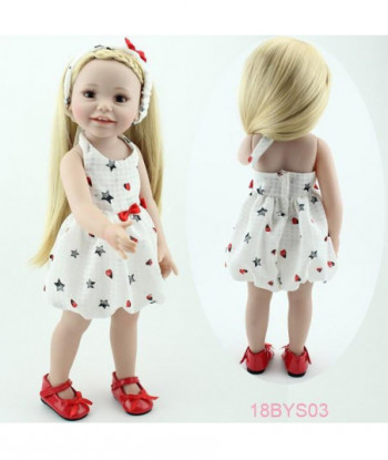 Design Cute Super Simulation Lifelike American Vinyl 18 Inch Baby Doll Princess Girl Toy For Children