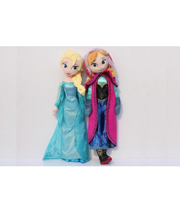 2pcs Set 50cm Princess Plush Toys Princess Elsa Plush Anna Plush Doll Brinquedos Kids Dolls For Girls