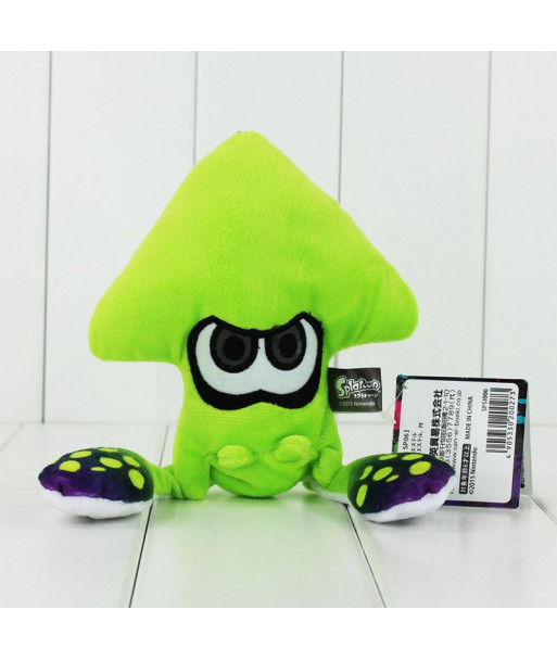 23cm Japan F S Splatoon Inkling Squid Plush Doll Stuffed Lime Green Collectible For Kids