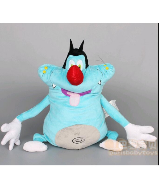 38cm Oggy And The Cockroaches Fat Cats Toys Hobbies Stuffed Plush Animals Doll For Children Soft Kids