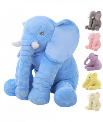 60cm Height Large Plush Elephant Doll Toy Soft Kids Sleeping Back Cushion Cute Stuffed Elephant Baby