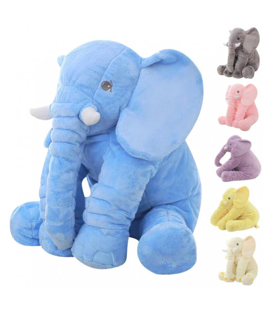 60cm Height Large Plush Elephant Doll Toy Soft Kids Sleeping Back Cushion Cute Stuffed Elephant Baby