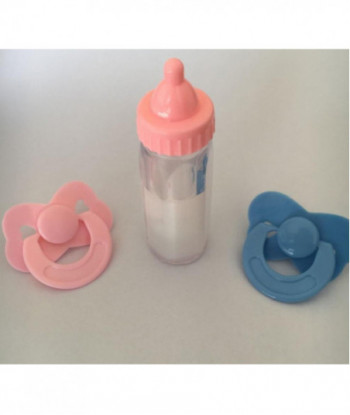 Baby Dolls Feeding Bottle Magic Disappearing Milk Dummy Pacifiers Set Bundle Kids Children Play Toy Accessory