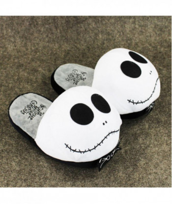 1pair 11 Inch 28cm Anime The Nightmare Before Christmas Jack Skellington Plush Slippers Shoes Warm Winter