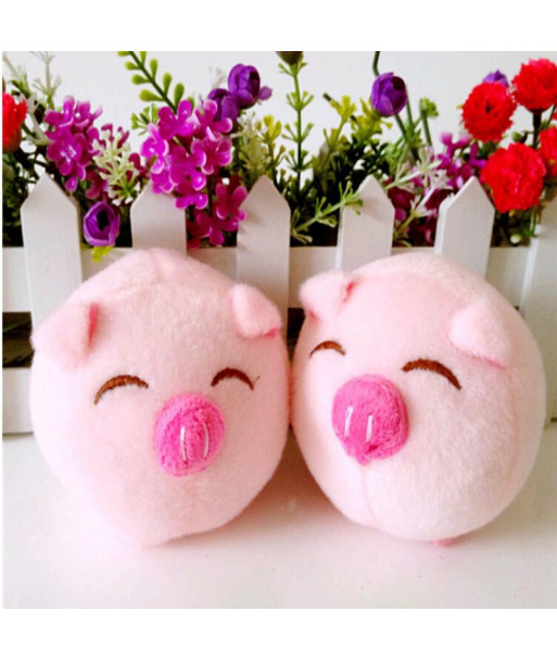 Cartoon Bouquet Of Plush Pig Doll Wedding Present Children Toy Phone Key Pendant Mini Toys