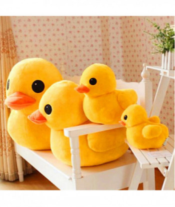 S 20cm 7 9 Inch Big Yellow Duck Stuffed Animals Plush Toy Cute Big Yellow Duck Plush Toys For Birthday