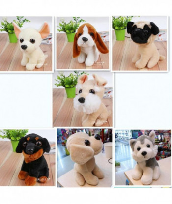 S 18cm Animals Kawaii Baby Toy Plush Stuffed Staff Pug Dog Huskies Kids Toys Dogs Beagle Chihuahua Rottweiler