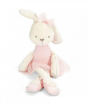 45cm Cute Rabbit With Pink Dress Baby Plush Toy Soft Ballet Bunny Rabbit Doll Kids Comfort Doll For Children