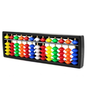 13 Column Portable Arithmetic Colorful Beads Mathematics Calculate Tool Abacus