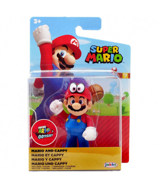 World Of Nintendo Super Mario Mario And Cappy 2 5 Inch Figure