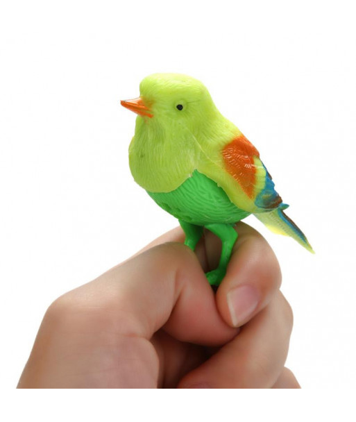 Popular Funny Bird Sound Voice Activate Singing Toy Natural Bird Baby Kids Toy