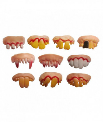 1 Pcs Practical Jokes Interesting Prank Horror Fun Shocker Novelty Gadgets Funny Denture Teeth Halloween