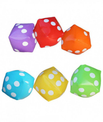 Inflatable Multi Color Dice Inflated Pvc Sieve Toys Stage Props Children Birthday Party Favors Kids Outdoor