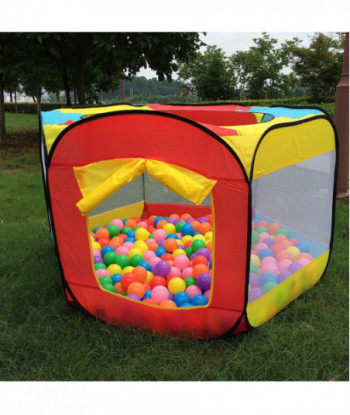 Play House Indoor And Outdoor Easy Folding Ball Pit Hideaway Tent Play Hut Garden Playhouse Kids Tent