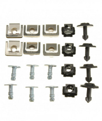 Set Undertray Guard Engine Under Cover Fixing Clips Screw Kit For Audi A4 A6