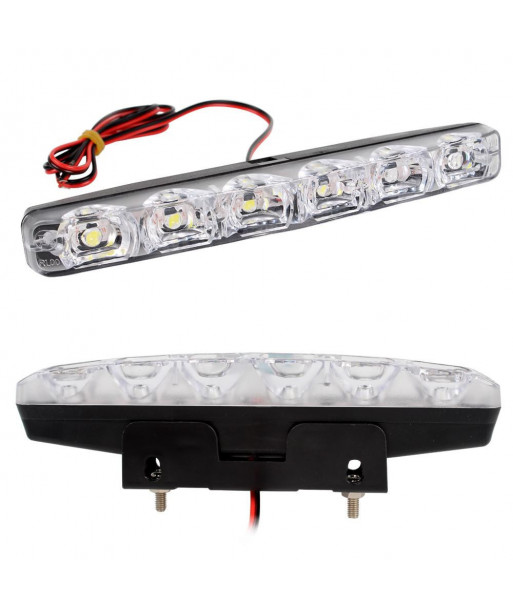 Drl Car Daytime Running Lights Daylight Car Styling Car Daytime Led Light 6 Leds Super Bright