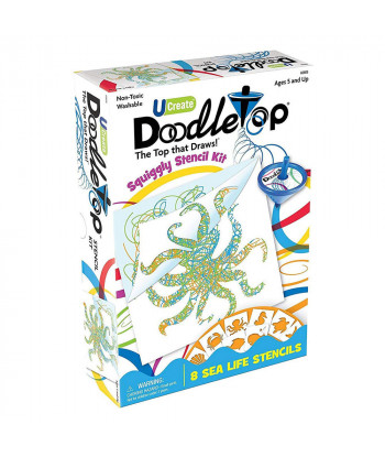 Doodletop 8 Sea Life Stencils Kit