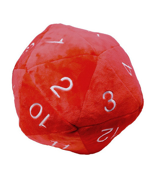 Ultra Pro Jumbo D20 Dice 10 Inch Plush Red