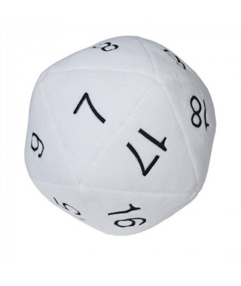 Ultra Pro Jumbo D20 Dice 10 Inch Plush White