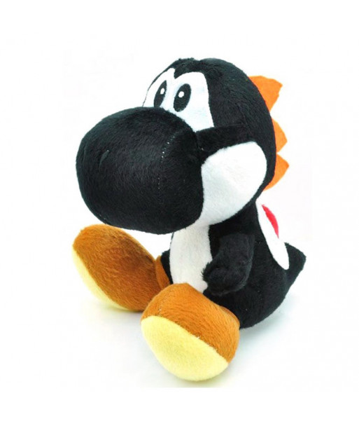 18cm Yoshi Plush Super Mario Bros Soft Stuffed Dragon Toys Black