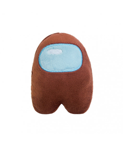 10cm Among Us Plush Soft Stuffed Musical Game Squeeze Plush Brown