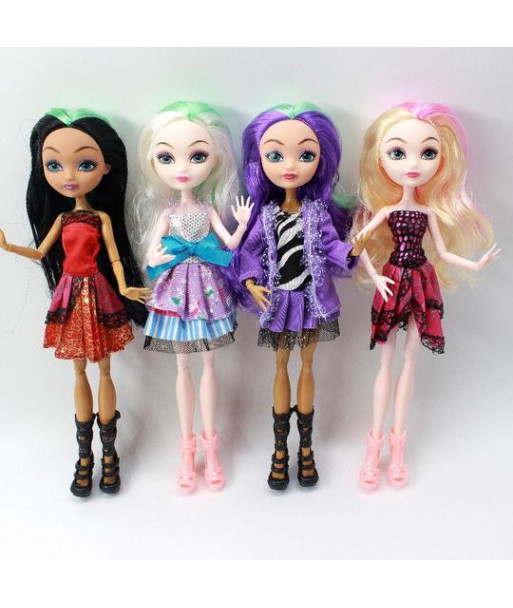 4pcs Set Monster Inc High Doll Monster Party Fashion Dolls